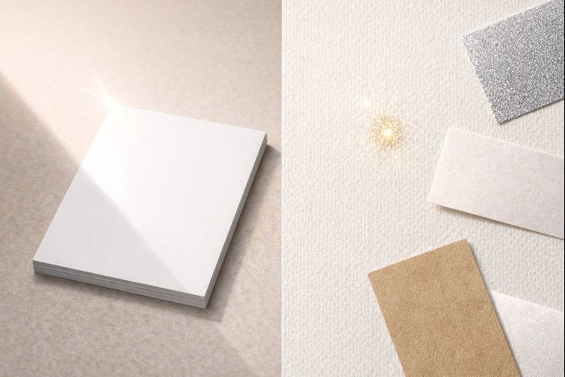 Мелованная vs Дизайнерская бумага