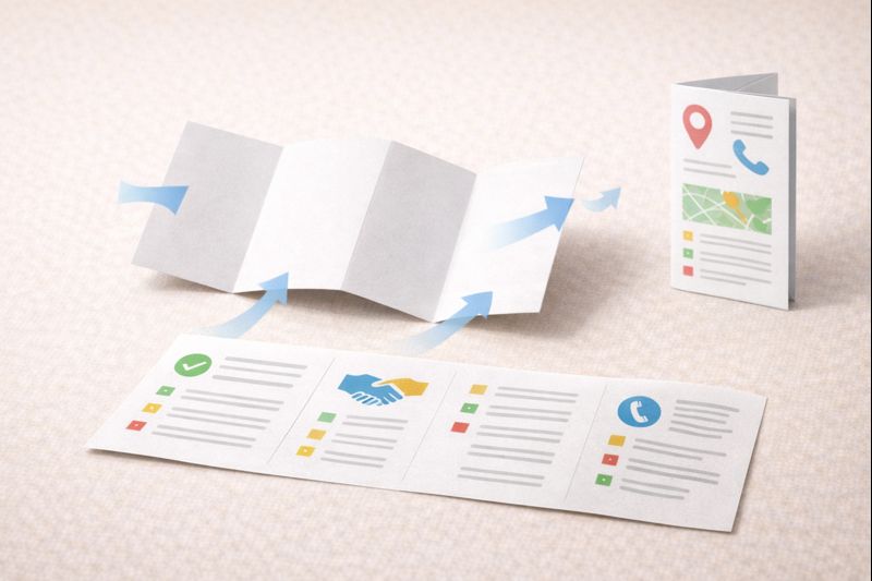 Буклет: структура и компактность